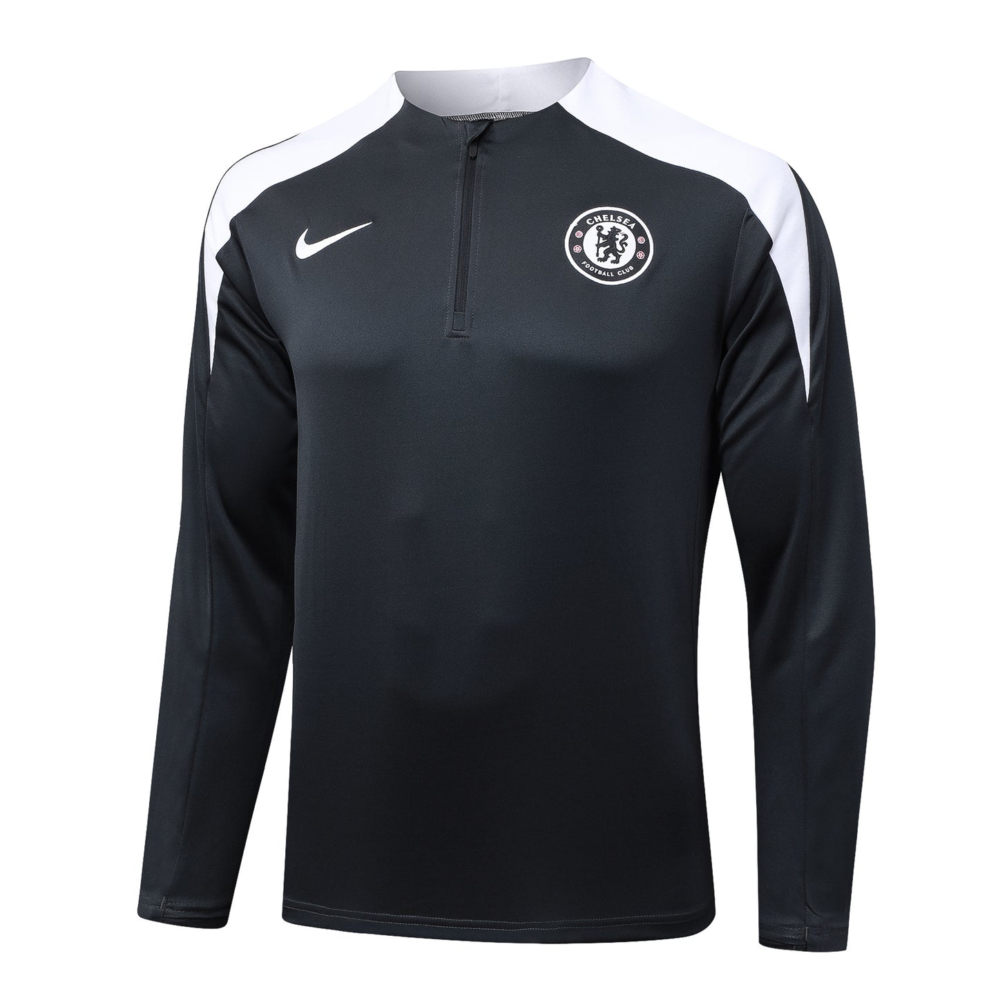Conjunto de entrenamiento Negro Poleron + Pantalon Chelsea 25-26