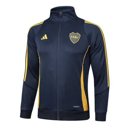 Conjunto de entrenamiento Poleron + Pantalon Negro Boca Juniors 25-26