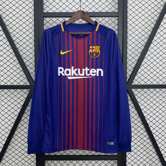 Camiseta Manga Larga Local Barcelona 17-18