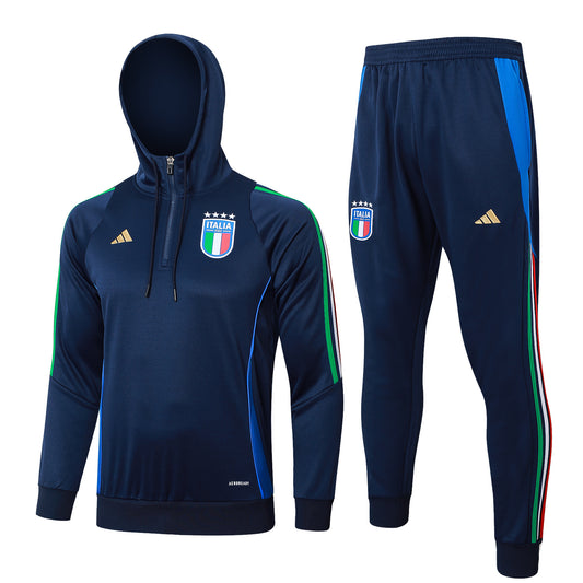 Conjunto Adidas Poleron + Pantalon Italia 25-26