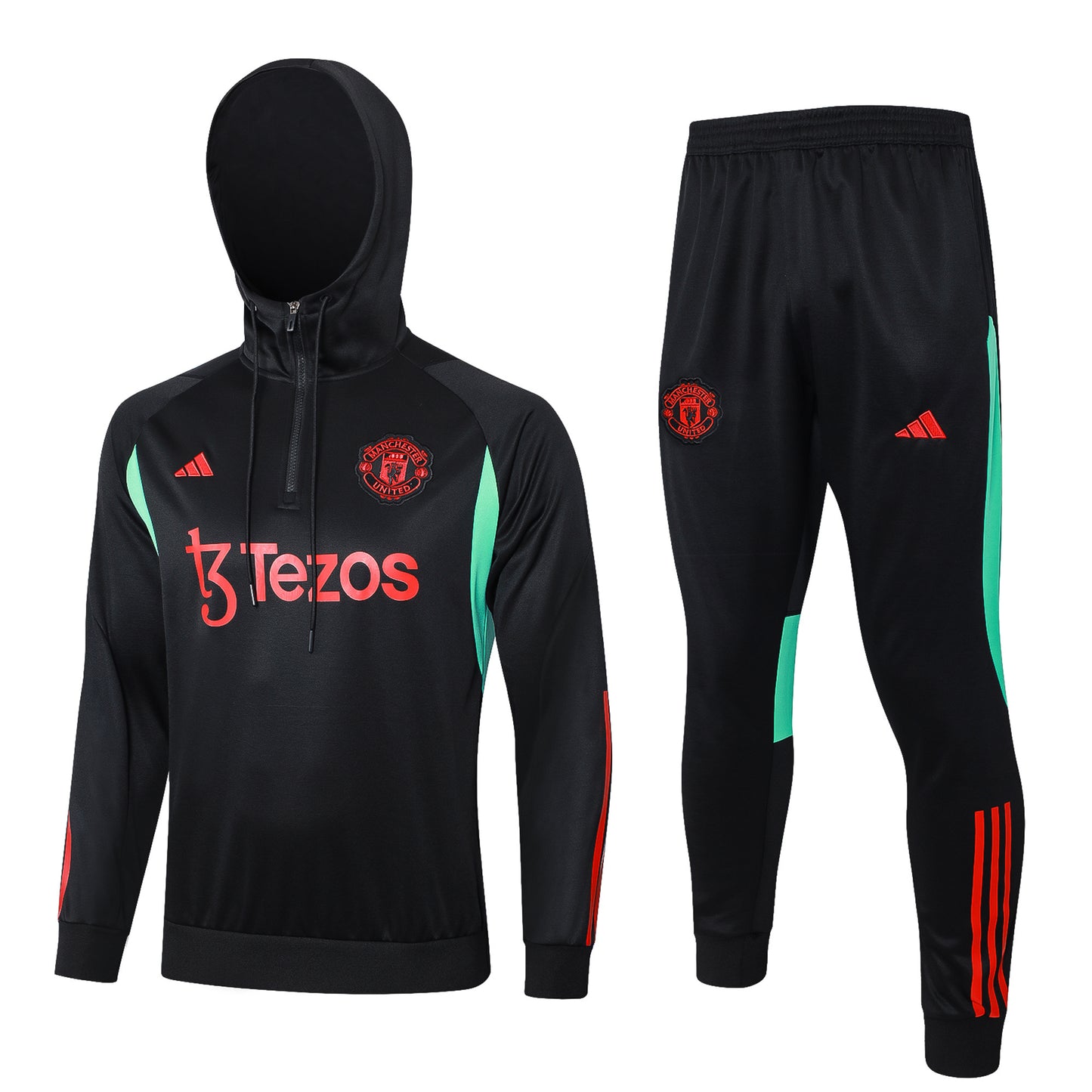 Conjunto Adidas Poleron + Pantalon Manchester United 25-26