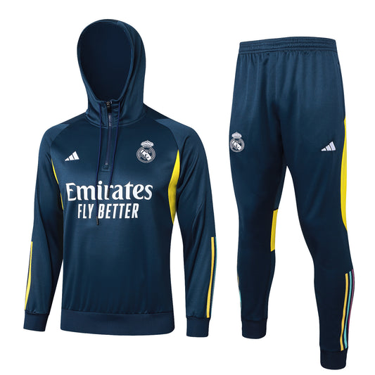 Conjunto Adidas Poleron + Pantalon Real Madrid 24-25