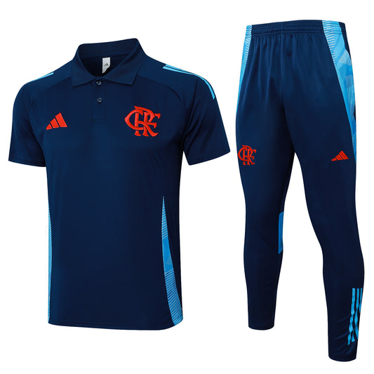 Conjunto de entrenamiento Polera Polo + Pantalon Flamengo 25-26