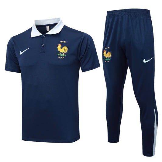 Conjunto de entrenamiento Polera Polo + Pantalón Francia 25-26