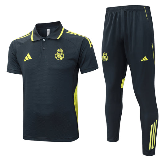 Conjunto de entrenamiento Polera Polo + Pantalon Real Madrid 25-26