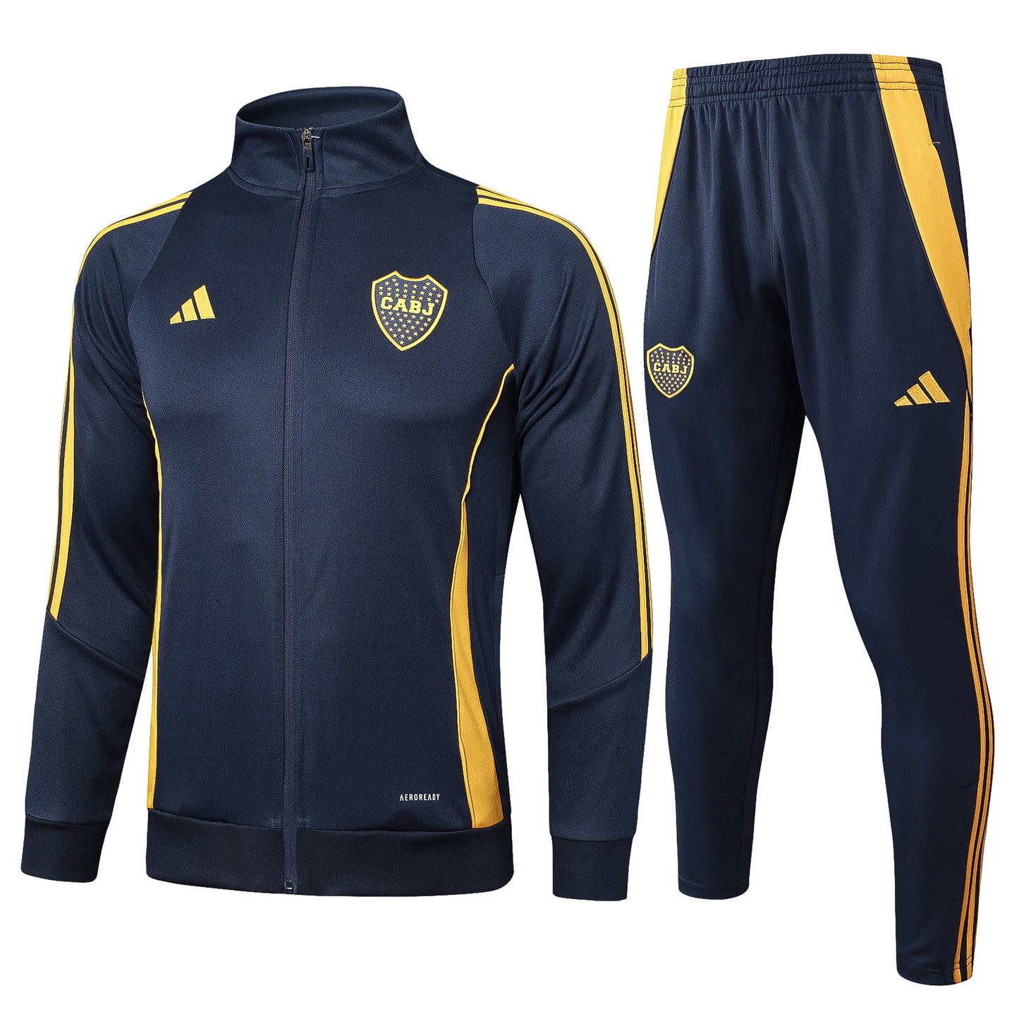 Conjunto de entrenamiento Poleron + Pantalon Negro Boca Juniors 25-26