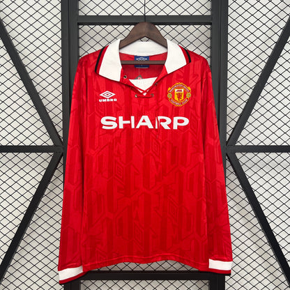 Camiseta Manga Larga Local Manchester United 92-94