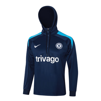 Conjunto Nike Azul Oscuro Poleron + Pantalon Chelsea 25-26