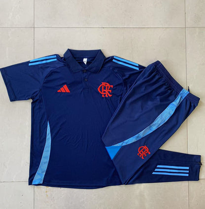 Conjunto de entrenamiento Polera Polo + Pantalon Flamengo 25-26