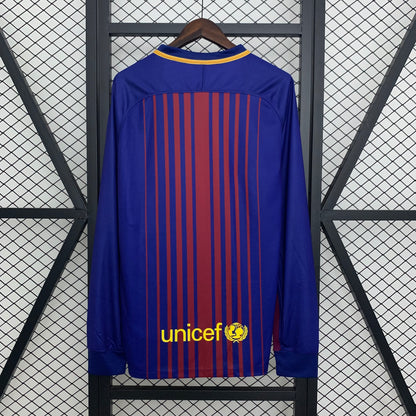 Camiseta Manga Larga Local Barcelona 17-18