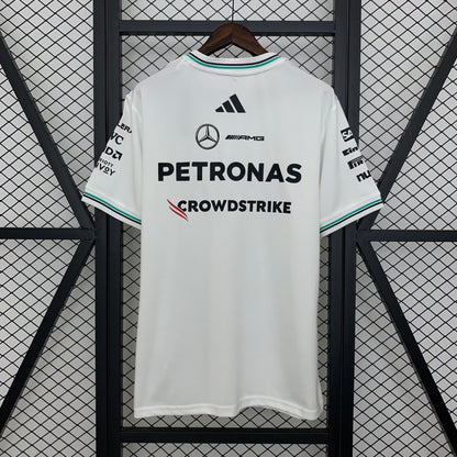 Camiseta Blanca F1 Mercedez Benz 2025