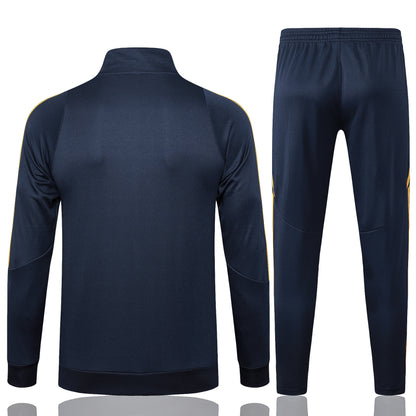 Conjunto de entrenamiento Poleron + Pantalon Negro Boca Juniors 25-26